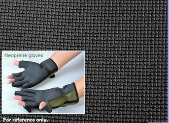 Keine Neopren-Haifischhaut-Handschuhe des Beleg-3MM bedecken Butadien Gummi-SBR