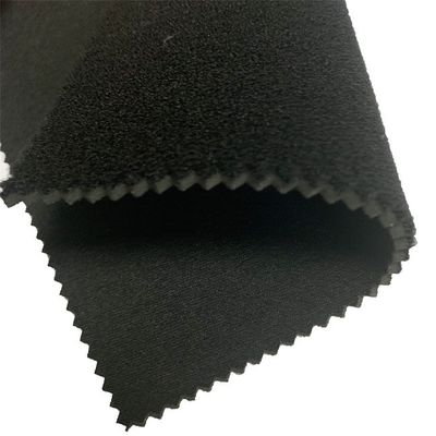 Schwarzes Doppeltes W130cm SBR versah Neopren-Gewebe mit dem gestrickten Polyester mit Seiten