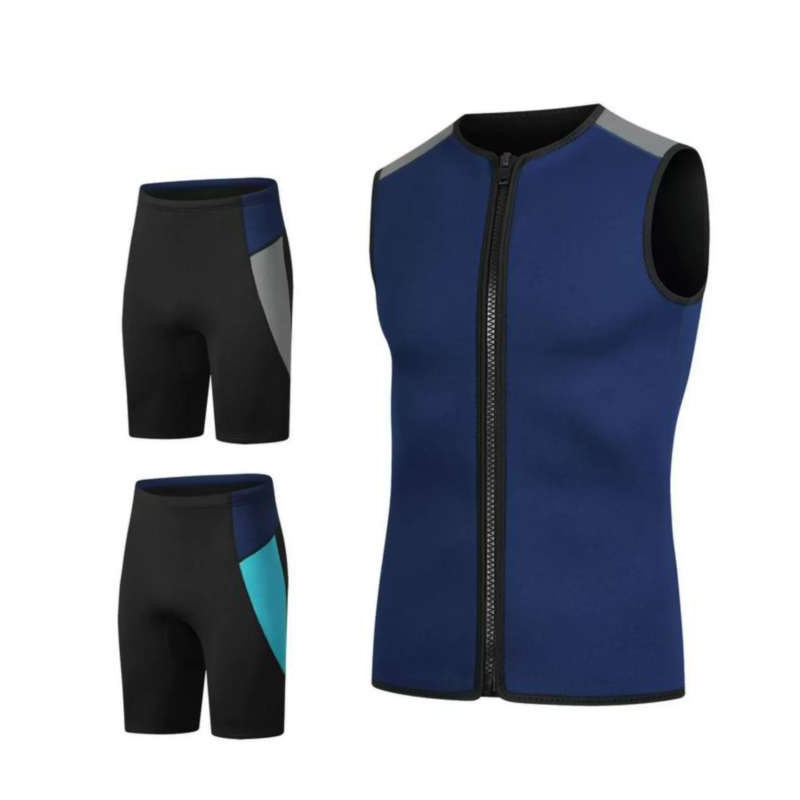 Unisex Neoprene Wetsuit Set 2/3mm Front‑Zip Vest + Short John/Shorts Options Surfing Snorkeling SUP Kayak