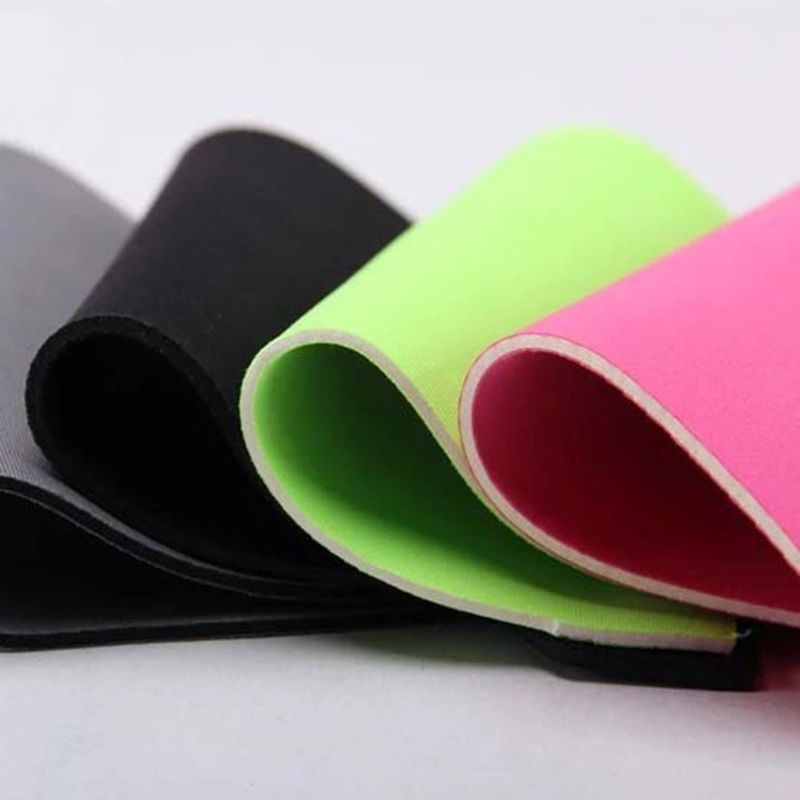 Einseitig 70 Shore A 1mm CR laminiertes Neopren-Gewebe pro Yard, Dichtungsplatten, Rohrauskleidungen, wasserdichte Dichtungen, Schiffs-Antikollisionsschichten